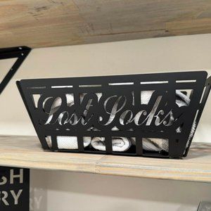 Metal Lost Sock Basket